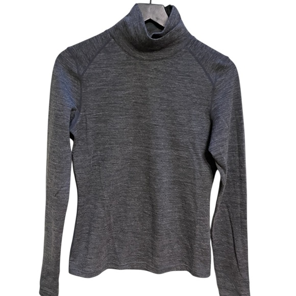 Woolskins grey turtleneck merino wool top size medium - Picture 6 of 13